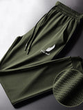 Calça Atlética Amarrada no Tornozelo Respirável Masculina, Calças Leves, Caminhada, Corrida, Treino, Ginásio, Moda