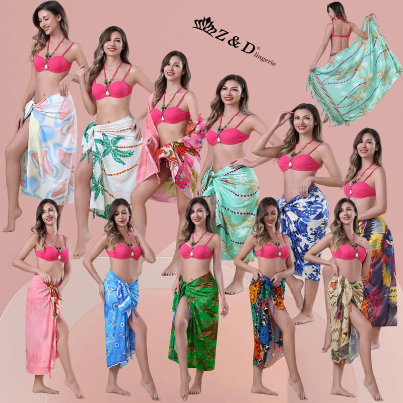 Saída de Praia Pareô Estilo Canga Estampada Tamanho 170cm/110cm