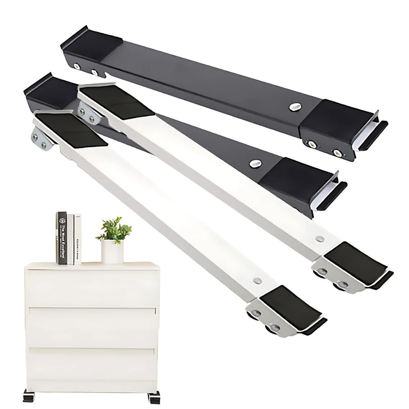 Suporte Base C/ Rodinhas Ajustável Máquina Lavar, Fogão E Móveis 200kg