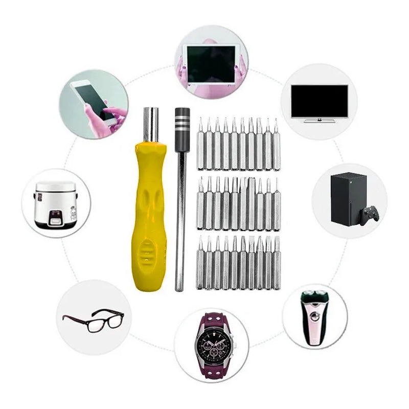 Ferramenta Reparação 12 Em 1 Chave De Fenda Set Precision Mini Chave De Fenda Magnética Bits Kit Telefone Câmera IPad Móvel Manu