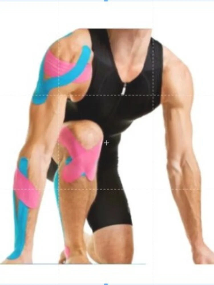 Fita Bandagem Elástica Adesiva Kinesio Rolo de 5cm x 5m