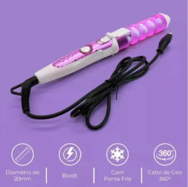 Modelador de Cachos Cacheador de Cabelo Ondas Profissional Bivolt