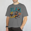 Camiseta Básica Masculina GuGi Esqueleto Basquete Slam Dunk Enterrada NBA 100% Algodão Premium
