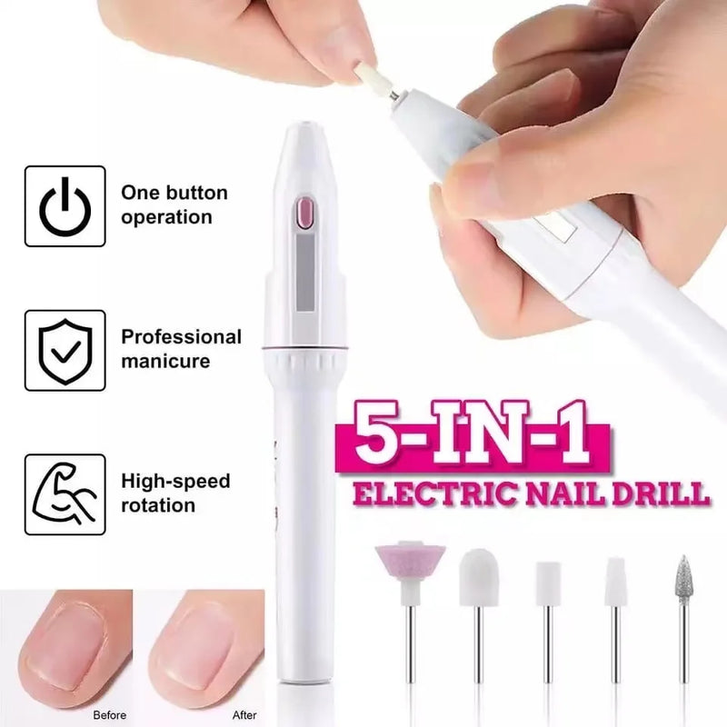 Lixa Unha Elétrica Manicure Profissional Sem Fio Pedicure