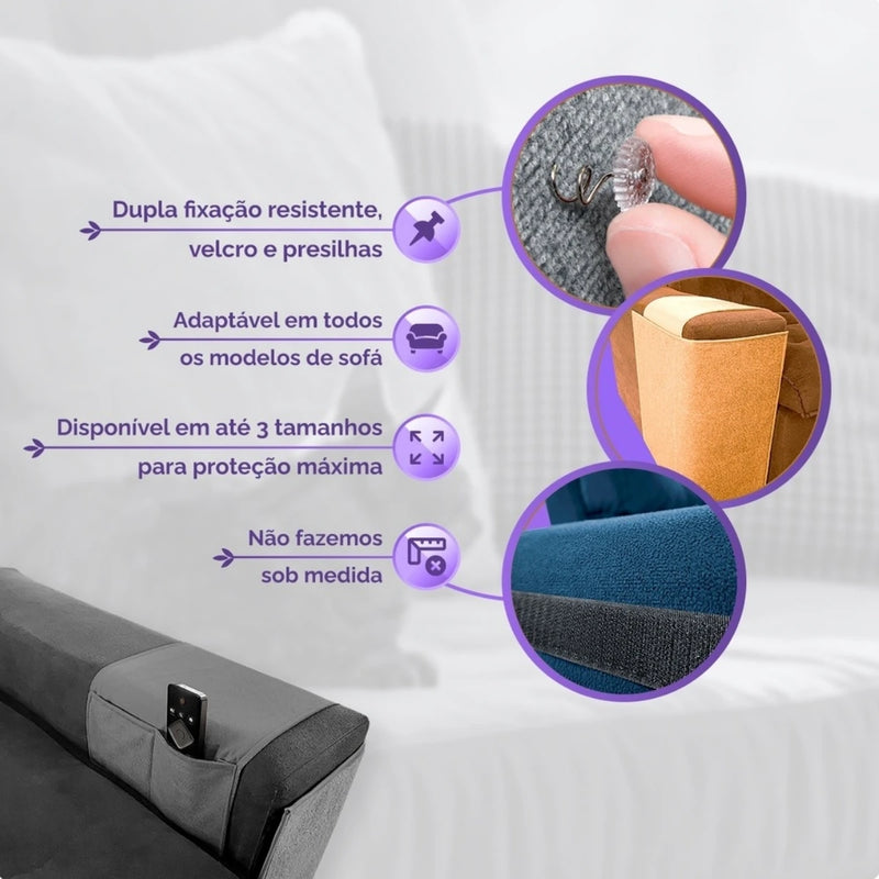 Arranhador de Gatos para Sofá Multifuncional Apoio Controle Remoto 70cmx50cm Premium MeetPet
