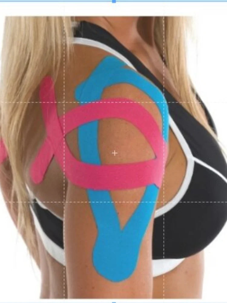 Fita Bandagem Elástica Adesiva Kinesio Rolo de 5cm x 5m