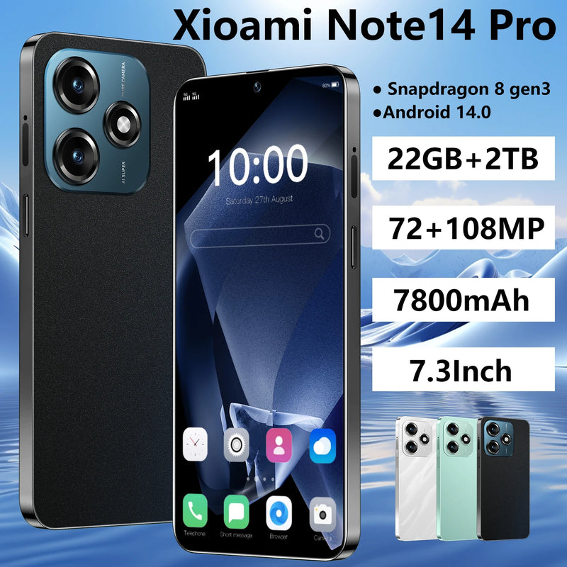 xioami note14 pro 5g smartphone qualcomm 8 gen 2 144hz ai display 50mp câmera leica 50w sem fio 120w hypercharge