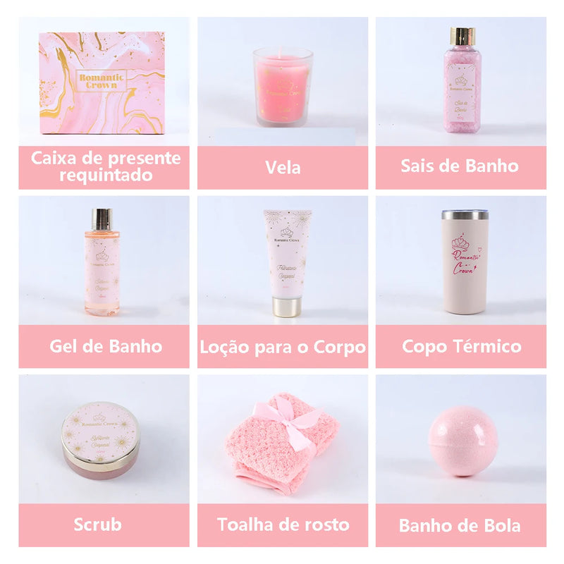 Romantic Crown 9pcs Kit De Spa,