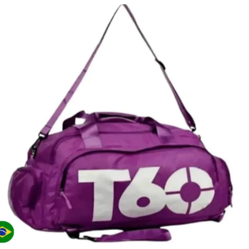 Bolsa Mala T60 viagem academia treino mochila esportiva fitness impermeável