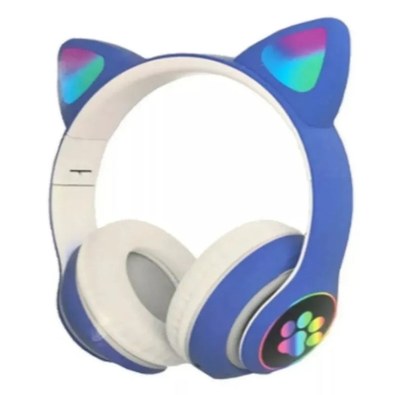 Fone Gatinho Sem Fio com Led Infantil Boy Girl Toy