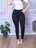 Calça Feminina de Trabalho com Cinto e Bolso