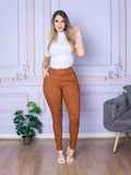 Calça Feminina de Trabalho com Cinto e Bolso