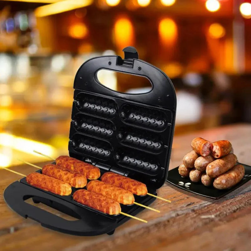 Placa elétrica do cachorro-quente, Sanduiche Maker, 750W, Crepeira