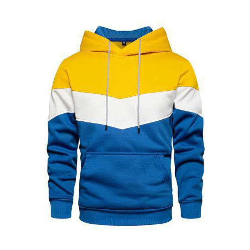 Spring Autumn Men's Hoodies Color Striped Slim Hooded Sweatshirts Mens Coats Male Casual Sportswear Streetwear
