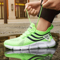 Homens Casual Sport Shoes Respirável leve Sneakers Outdoor Mesh Preto Running Shoes Athletic Jogging Tenis Walking Shoes