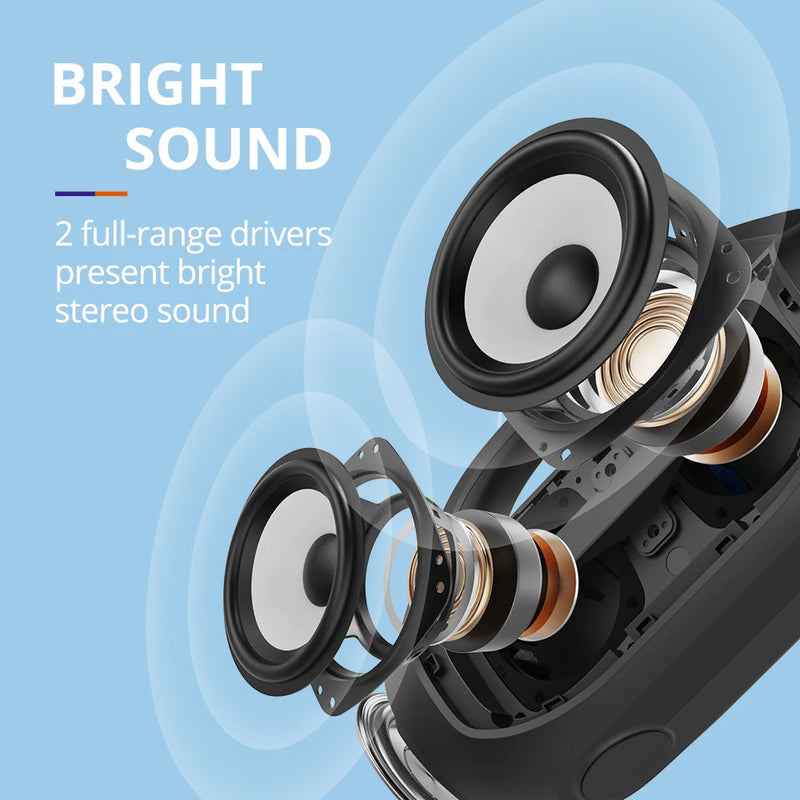 Caixa de soml! Alto-falante portátil poderoso Tronsmart Bang SE com Bluetooth 5.3, alça portátil, 24 horas de reprodução, para festa,