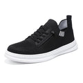 Sapatos casuais masculinos leves respiráveis sapatos brancos planos com cadarço tênis de skate masculino