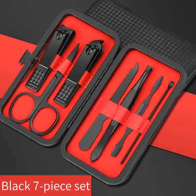 Nail Clipper Set para Manicure e Pedicure, Ferramentas de beleza convenientes, Nail Trimmer, Ear Peeling Knife, T