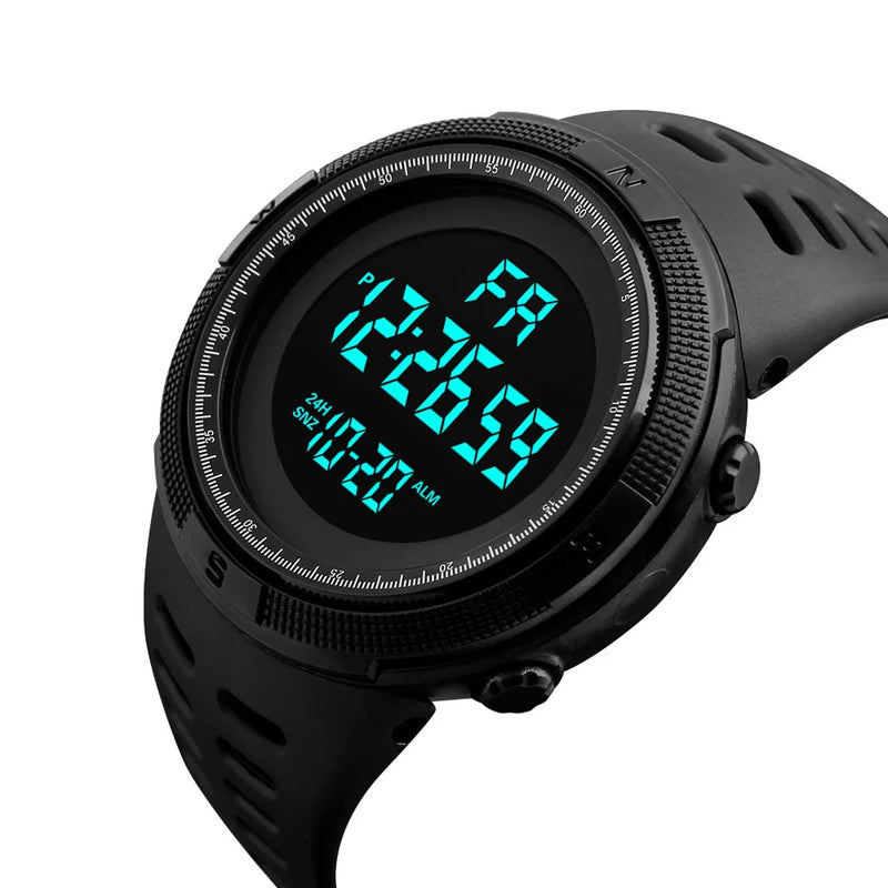 Relógio esportivo militar eletrônico masculino, luminoso, multifunções, LED, digital, relógio de pulso para meninos, estudantes, adolescentes, crianças