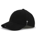 Unissex simples cruz gota de água bordado bonés de beisebol primavera e outono ao ar livre ajustável chapéu casual protetor solar chapéu