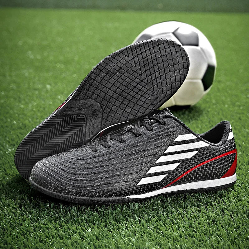 Sapatos de futebol originais dos homens botas de futebol criança cravejada tênis de futebol antiderrapante tênis de treinamento turf futsal formadores