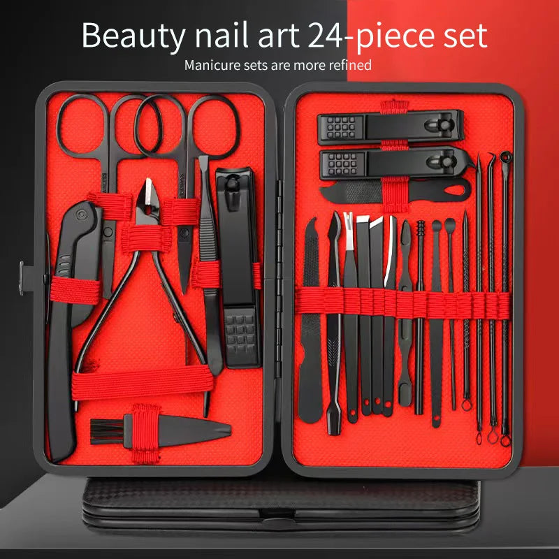 Nail Clipper Set para Manicure e Pedicure, Ferramentas de beleza convenientes, Nail Trimmer, Ear Peeling Knife, T