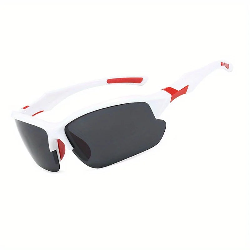 Óculos esportivos elegantes polarizados ao ar livre para homens e mulheres, à prova de vento, adequados para beisebol, corrida, pesca, golfe e direção