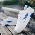 Branco masculino sapatos esportivos na moda sapatos casuais homem de couro apartamentos conforto resistente tênis casuais masculinos zapatillas de hombre
