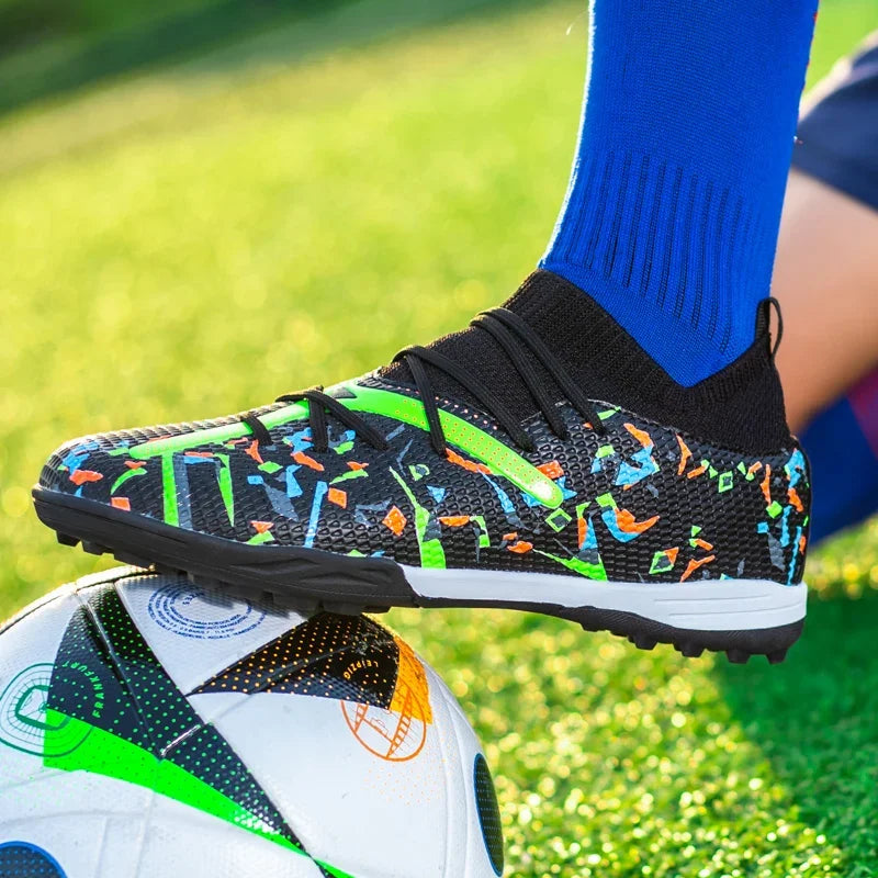 Chuteiras de futebol profissional para homens, sapatos de malha respirável, botas de futebol antiderrapantes, tênis masculinos, sociedade juvenil