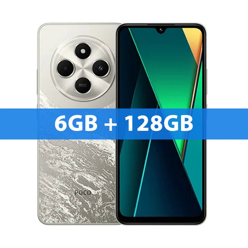 Poco c75 versão global helio G81-Ultra 5160mah bateria xiaomi hyperos nfc 6.88 ''120hz display 50mp ai câmera dupla
