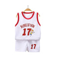 Conjuntos infantis de verão, camiseta sem mangas, shorts, secagem rápida, regata ao ar livre, shorts, meninos, esporte, basquete tr