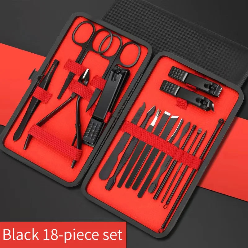 Nail Clipper Set para Manicure e Pedicure, Ferramentas de beleza convenientes, Nail Trimmer, Ear Peeling Knife, T