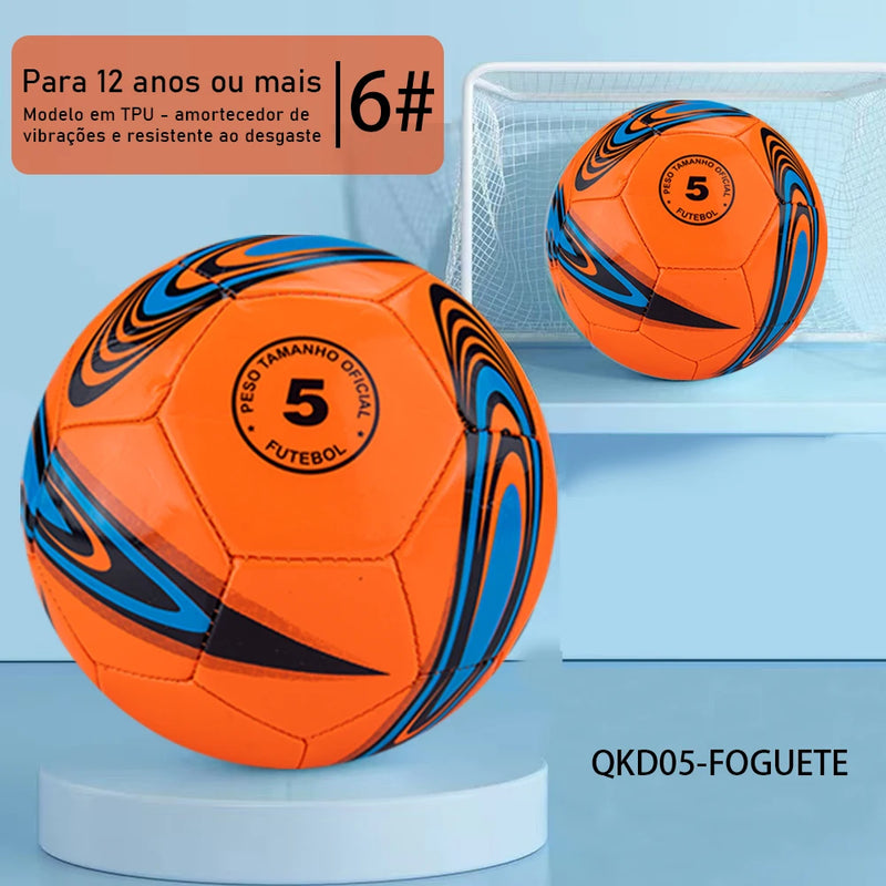 Bola de futebol oficial nº 5/Bola de jogo profissional/Deslumbrante grafite colorido personalizado