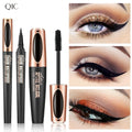 Lápis delineador líquido 4d, conjunto de rímel à prova d'água, cosméticos, delineador grosso, ondulação, lápis de sobrancelha, maquiagem para os olhos