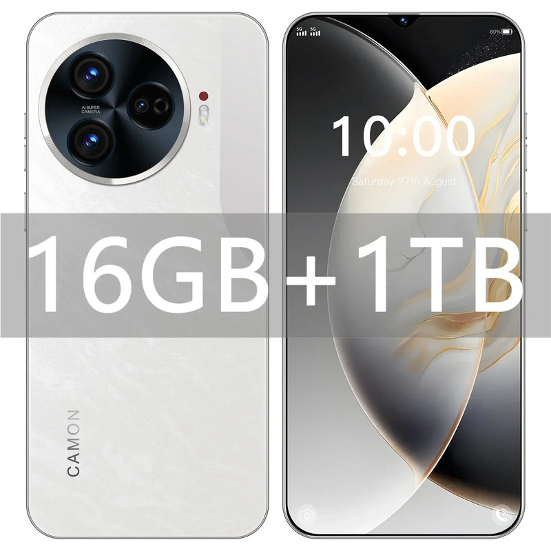 Camon 30 pro smartphone 6.8 hd android telefone móvel desbloqueado 5g cartão sim duplo 6800mah 16gb + 1tb celular 72mp + 108mp celulares