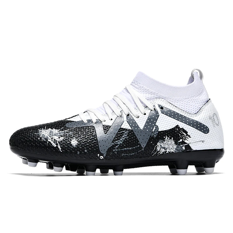 Botas de futebol profissional malha respirável juventude chuteiras antiderrapante tênis rápidos moda grama artificial sapatos de futebol