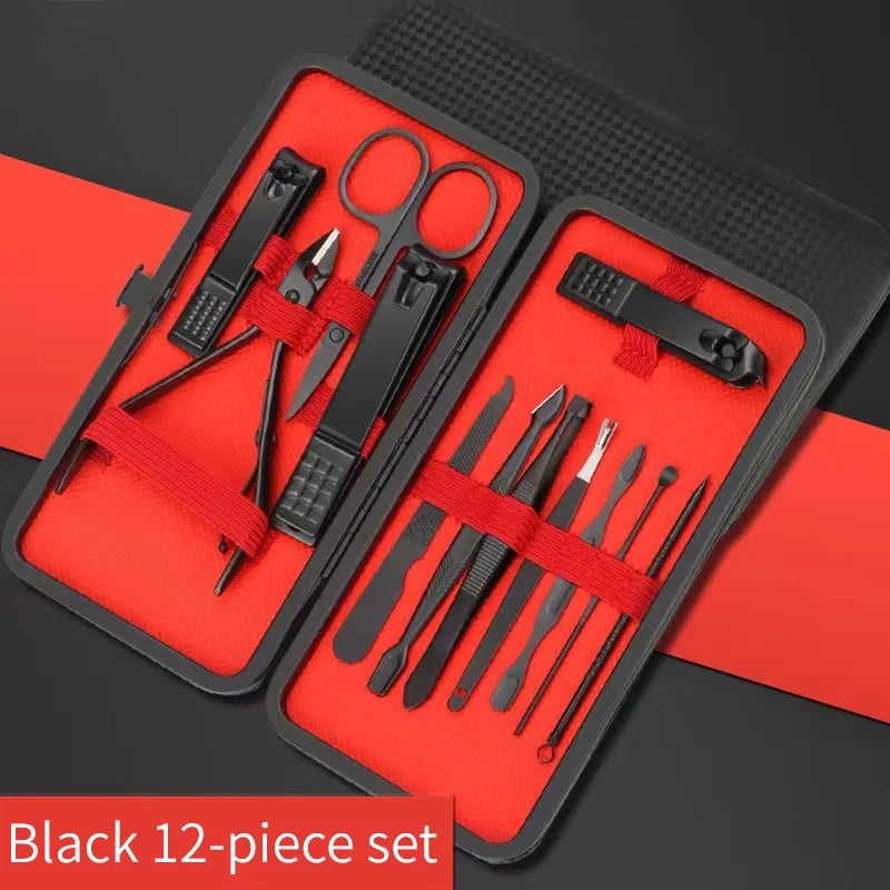 Nail Clipper Set para Manicure e Pedicure, Ferramentas de beleza convenientes, Nail Trimmer, Ear Peeling Knife, T