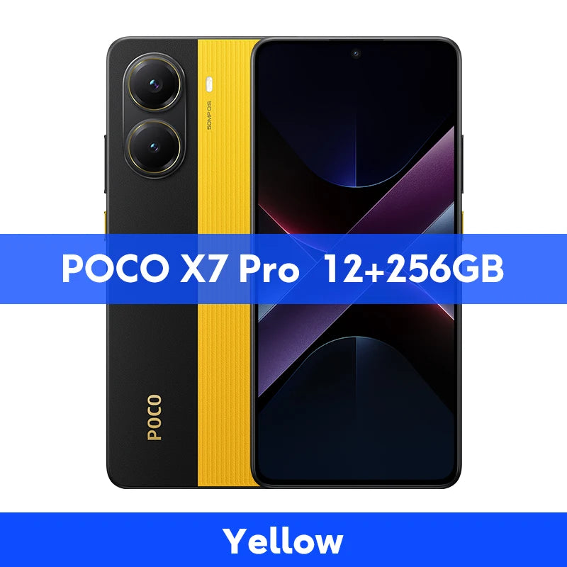 Novo POCO X7 Pro 5G Versão Global do Smartphone Dimensity 8400-Câmera Ultra 6000mAh 90W Carga 50MP com OIS 120Hz NFC
