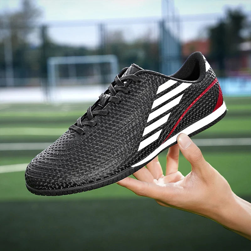 Sapatos de futebol originais dos homens botas de futebol criança cravejada tênis de futebol antiderrapante tênis de treinamento turf futsal formadores