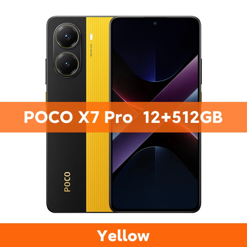Novo POCO X7 Pro 5G Versão Global do Smartphone Dimensity 8400-Câmera Ultra 6000mAh 90W Carga 50MP com OIS 120Hz NFC