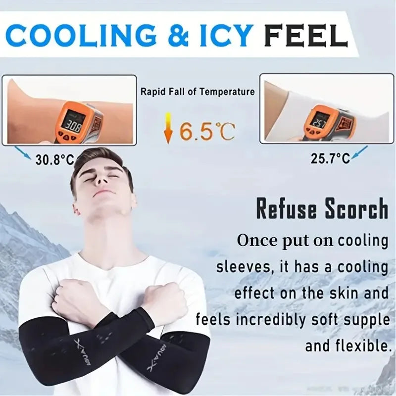 Mangas de proteção solar respirável, Equipamento de proteção UV para esportes, Condução, Aventuras ao ar livre, 3 Pares