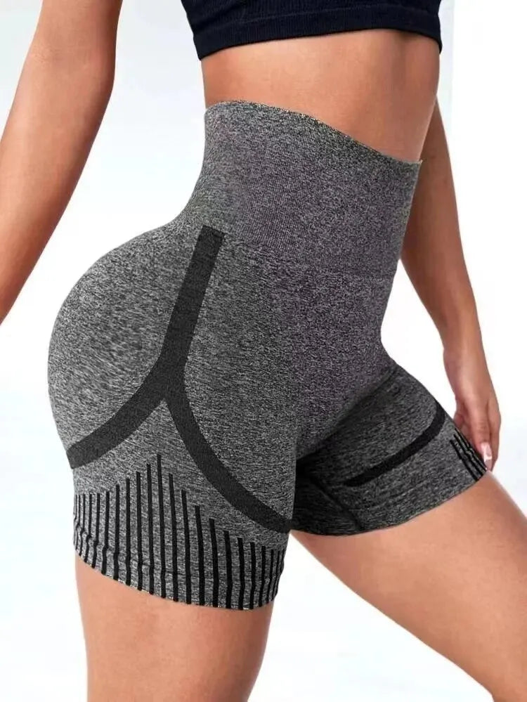 shorts de cintura alta shorts de treino fitness  elevador bunda calças curtas esportivas