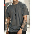 Verão simples camiseta masculina solta respirável camisetas 3d impressão de manga curta topo diário casual roupas masculinas camiseta de grandes dimensões para homem