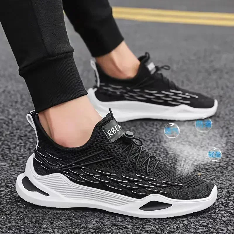 Sapatos casuais masculinos leves respiráveis sapatos brancos planos com cadarço tênis de skate masculino