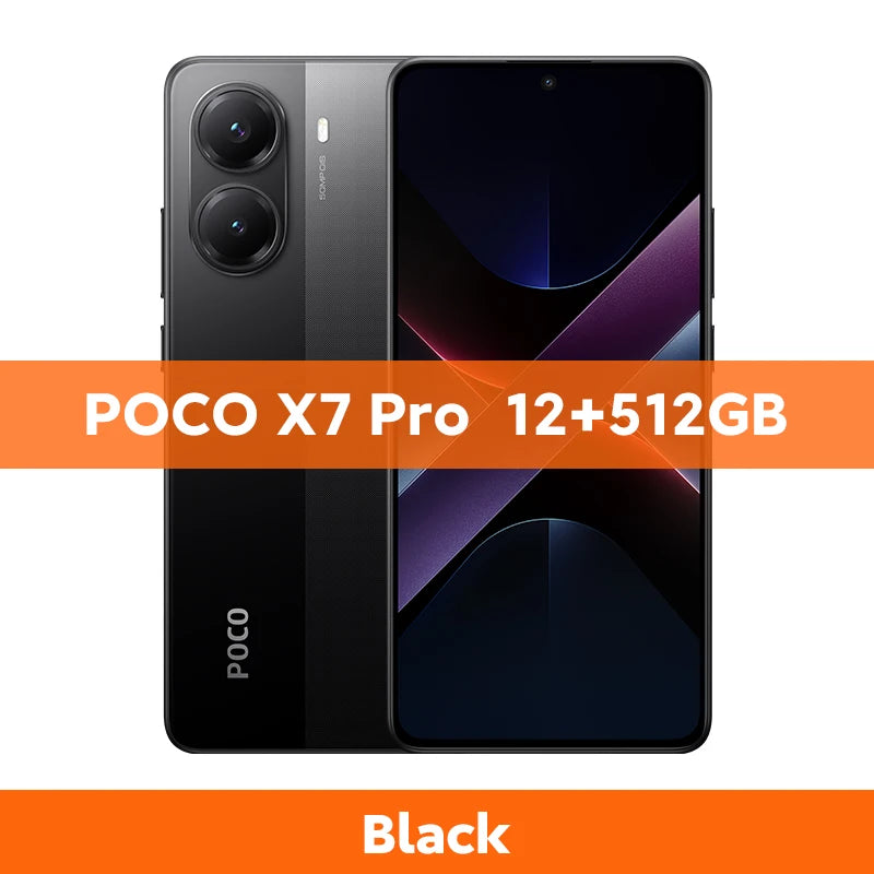 Novo POCO X7 Pro 5G Versão Global do Smartphone Dimensity 8400-Câmera Ultra 6000mAh 90W Carga 50MP com OIS 120Hz NFC