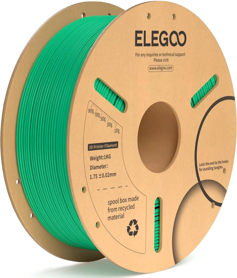 ELEGOO PLA + Filamento 1.75mm 3D PLA para material de consumíveis de impressora 3D compatível com a maioria das impressoras FDM (1KG/carretel, 2,2 lbs)