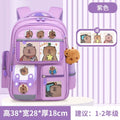 Mochila escolar de estudante Capibara, mochila infantil de grande capacidade. Bolsas para livros de volta às aulas para meninos e meninas
