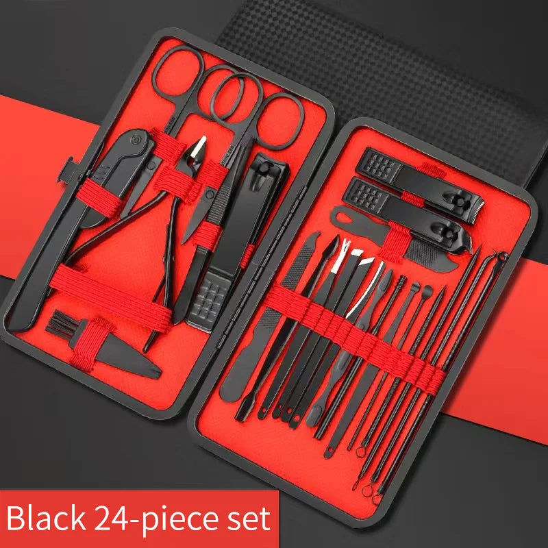 Nail Clipper Set para Manicure e Pedicure, Ferramentas de beleza convenientes, Nail Trimmer, Ear Peeling Knife, T