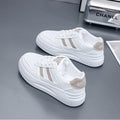 Sapatos casuais femininos sapatos esportivos resistentes ao desgaste e respiráveis sapatos brancos femininos tênis senhora simples 2025 novo