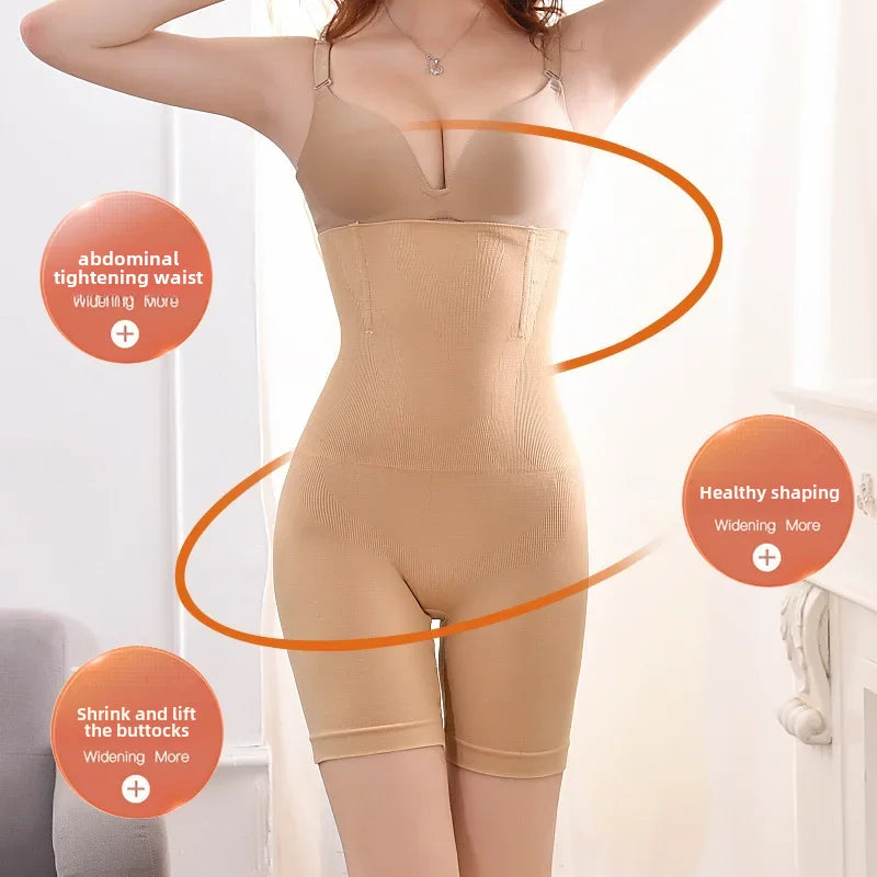 Novas calças de cintura alta para aperto de barriga para apertar as pernas, cintura para encolher o estômago pós-parto, apertar a barriga...